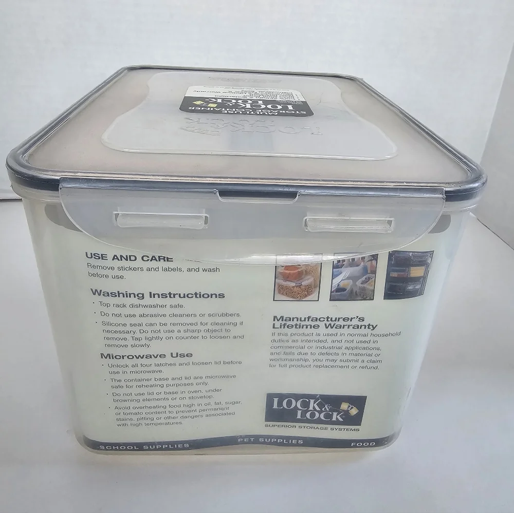 Lock & Lock Set Of 17 Multi-Use Nesting Storage Containers & Lids Vintage NOS